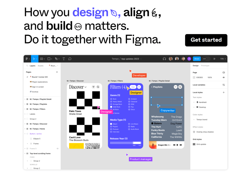 Canva vs Figma - Figma collaboration